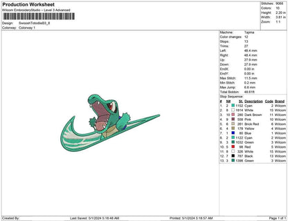 Swoosh Totodile B