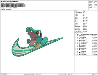 Swoosh Totodile B