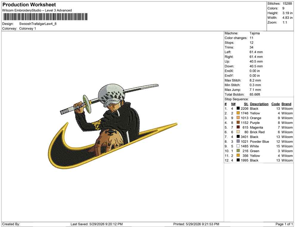 Swoosh Trafalgar Law