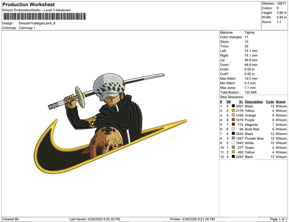 Swoosh Trafalgar Law