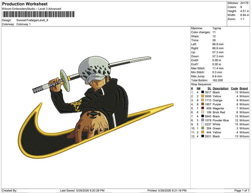 Swoosh Trafalgar Law