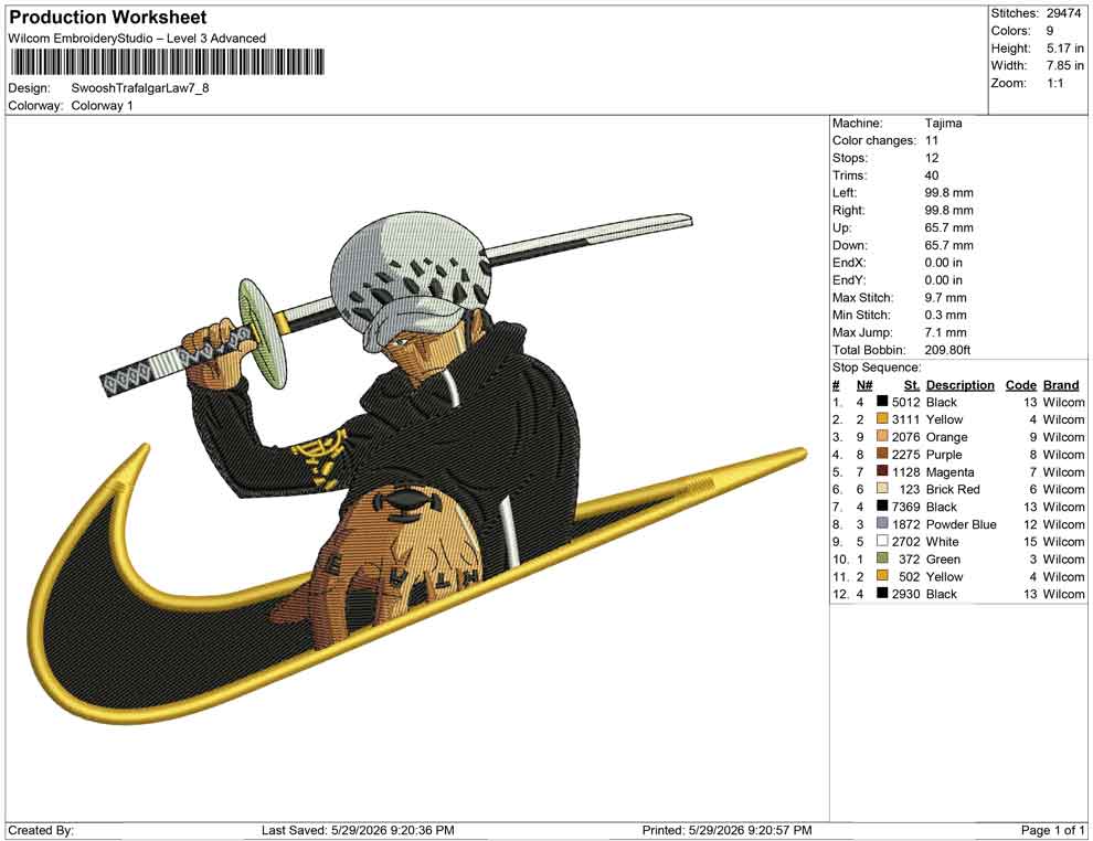 Swoosh Trafalgar Law