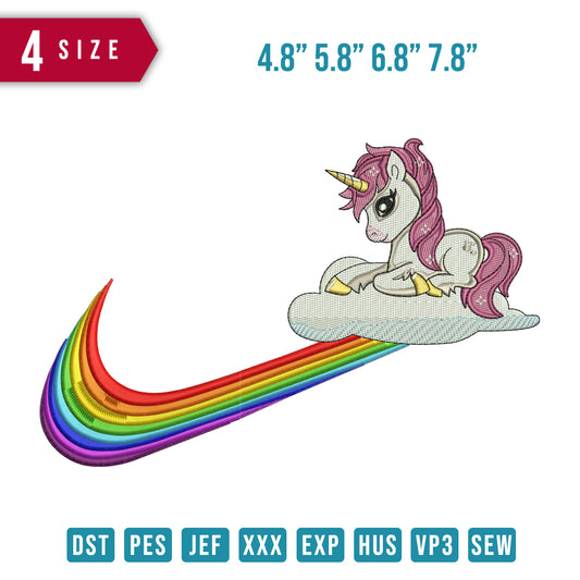 Swoosh Unicorn Rainbow