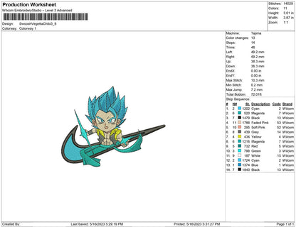 Swoosh Vegeta Chibi