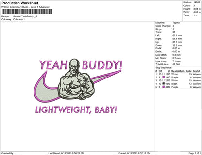 Swoosh yeah buddy Muscle