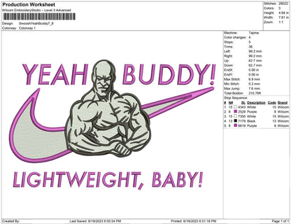 Swoosh yeah buddy Muscle