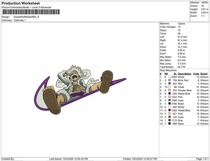 Swoosh Luffy Gear 5 B