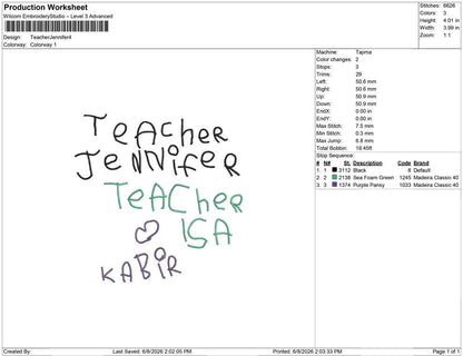 Teacher Jennifer