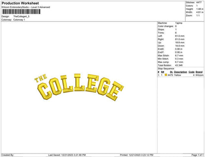 The college
