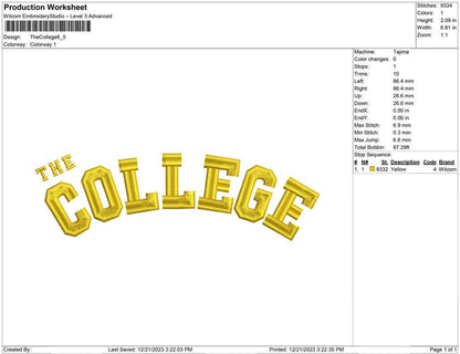 The college