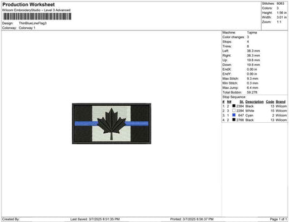 Thin Blue Line Flag
