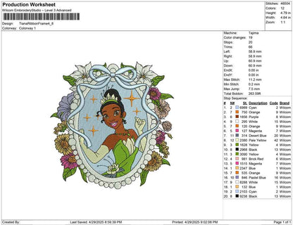 Tiana Ribbon Frame