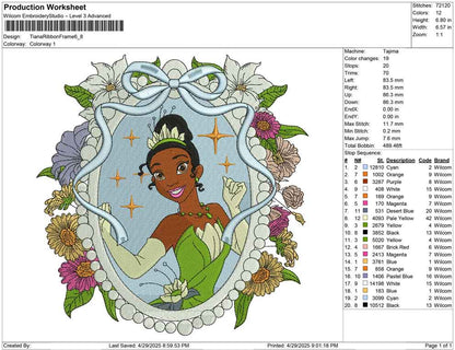 Tiana Ribbon Frame