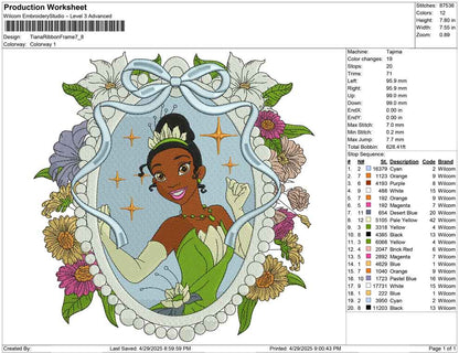 Tiana Ribbon Frame