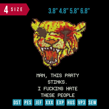 Tiger Face Pixel