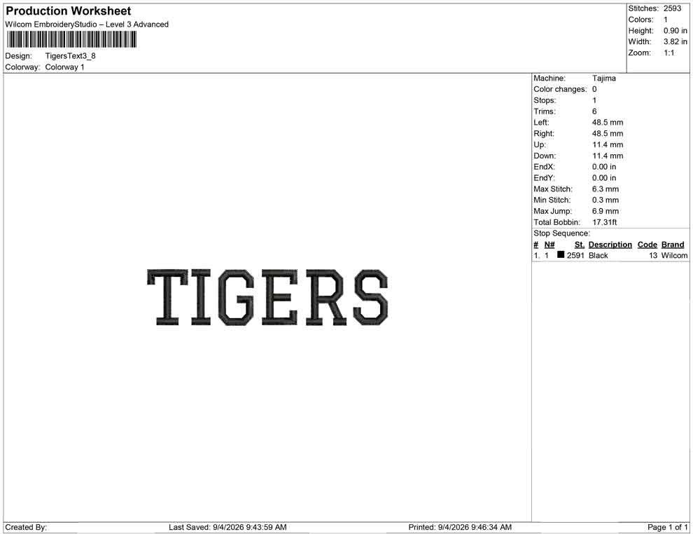 Tigers Text