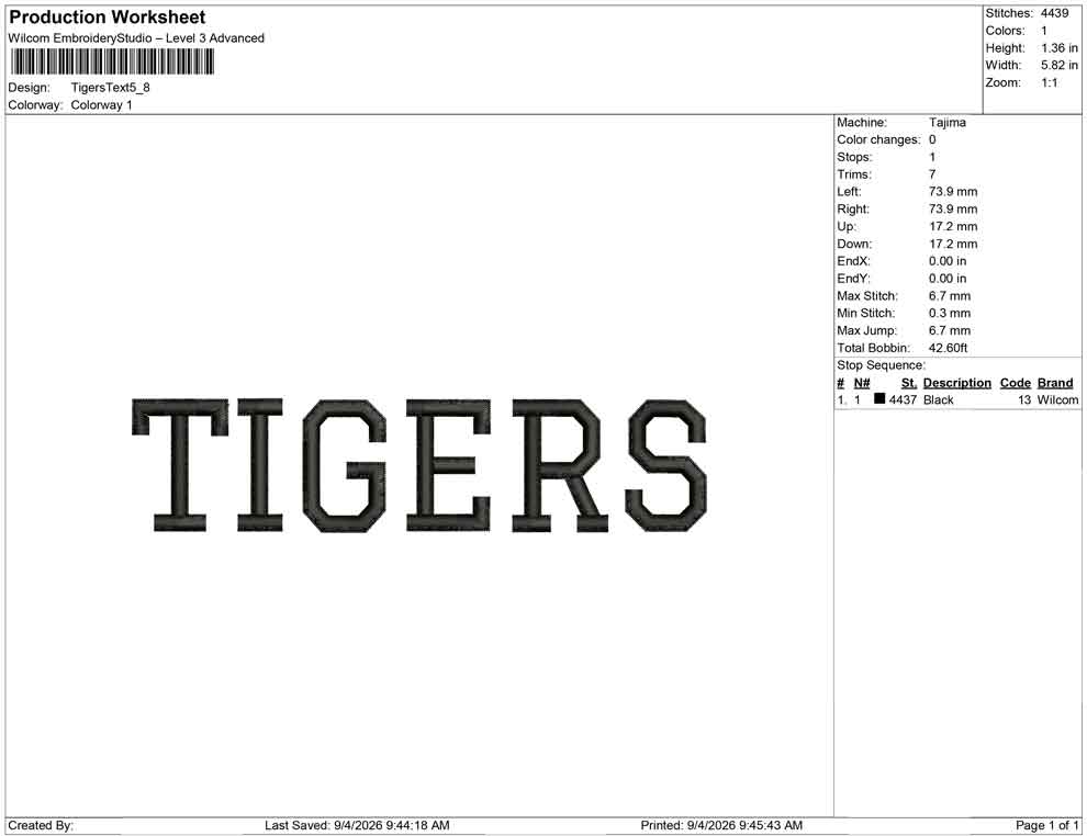 Tigers Text