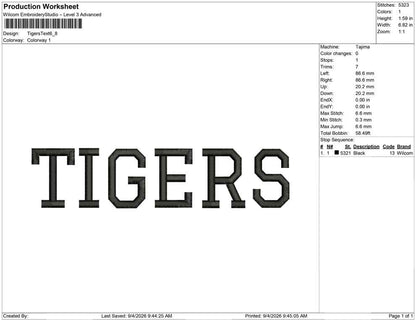 Tigers Text