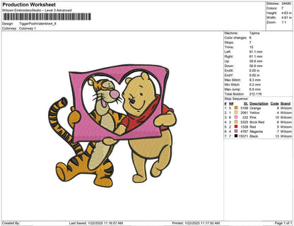 Tigger Pooh Valentine