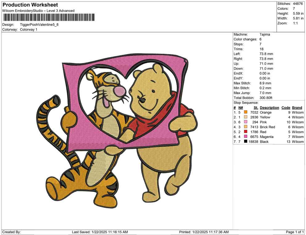 Tigger Pooh Valentine