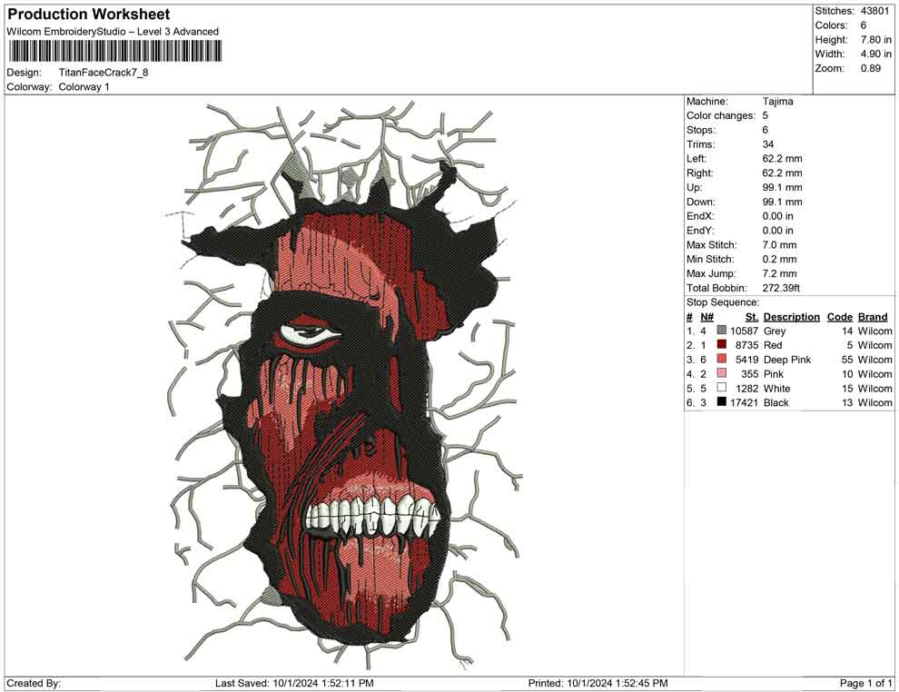 Titan Face Crack