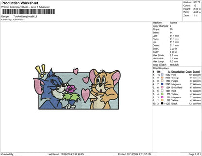 Tom And Jerry Love B