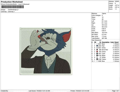 Tom Smoking Panel