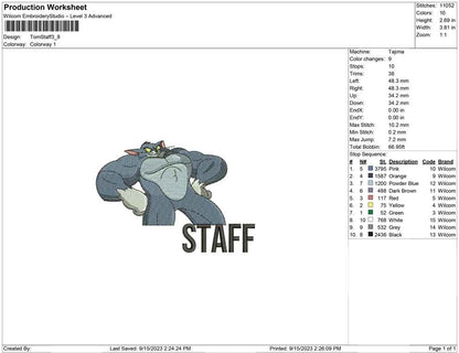 Tom staff