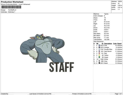 Tom staff
