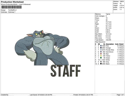 Tom staff
