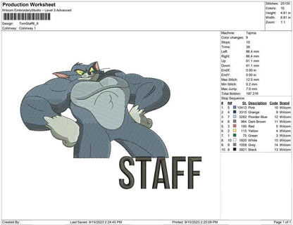 Tom staff