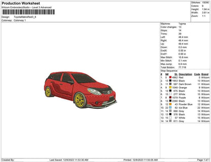 Toyota Matrix red