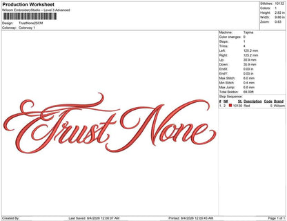 Trust None