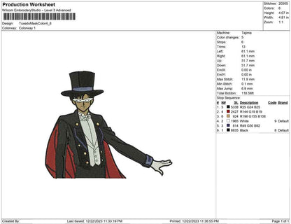 Tuxedo mask color