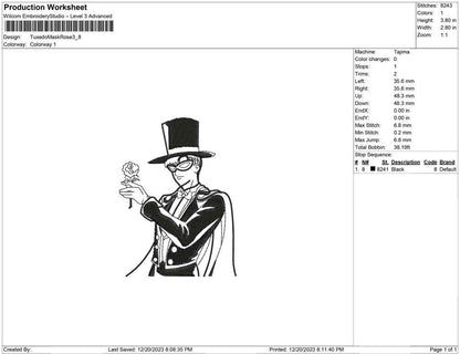 Tuxedo mask rose