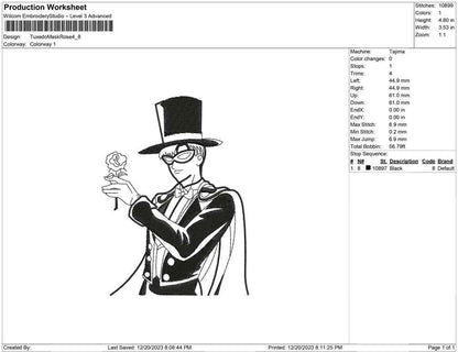 Tuxedo mask rose