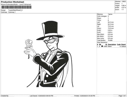 Tuxedo mask rose