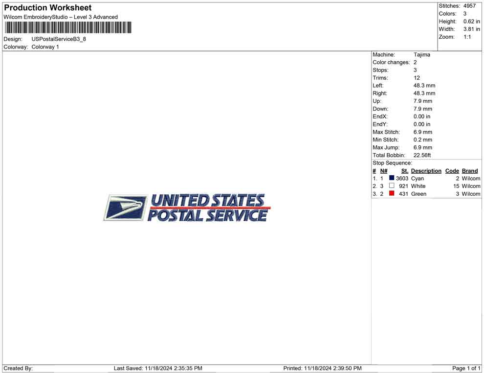 US Postal Service B