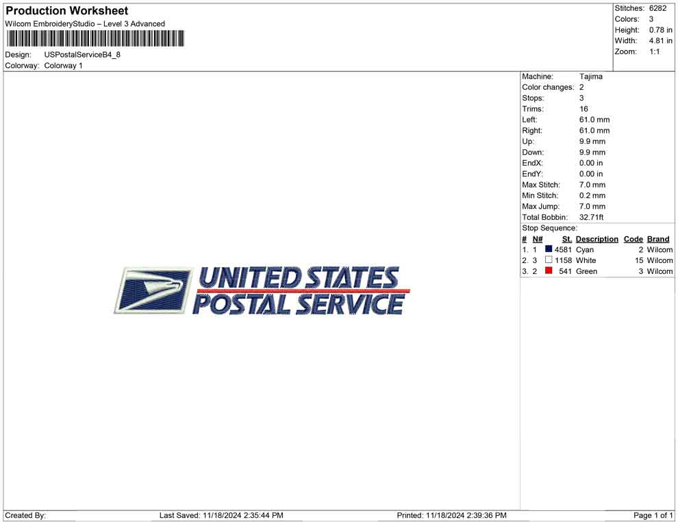 US Postal Service B