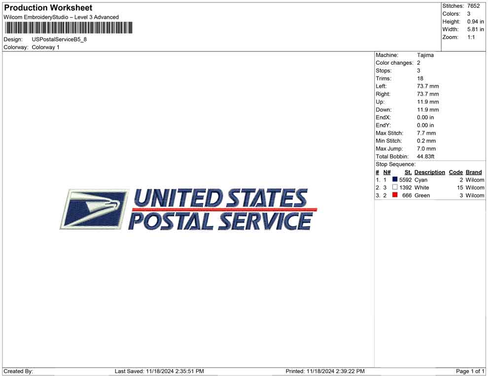 US Postal Service B