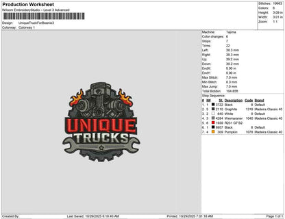 Unique Truck For Beanie