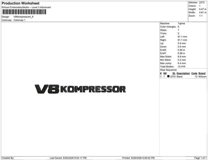 V8 Kompressor