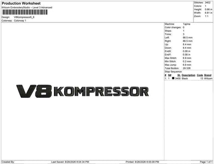 V8 Kompressor