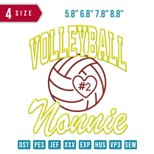 Volley Ball Nonnie Applique