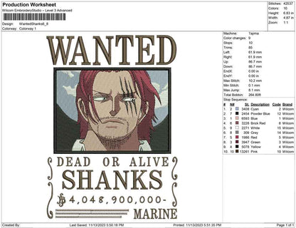 wanted Shank