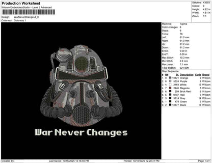 War Never Changes