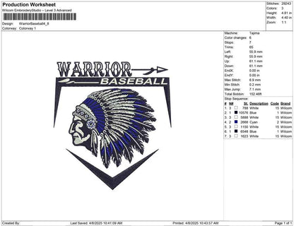 Warrior Baseball