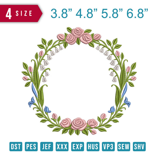 Watercolor Floral Frame