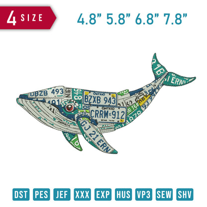 Whale Plat License