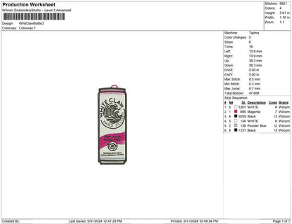 Whit Claw Bottle